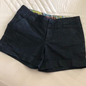 Size 10 dark denim shorts